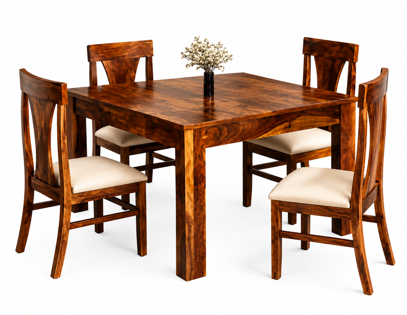 Compact 4-Seater Dining Set view 2